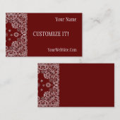 カスタマイズ可能な西部のスタイルの名刺 名刺 (正面/裏面)