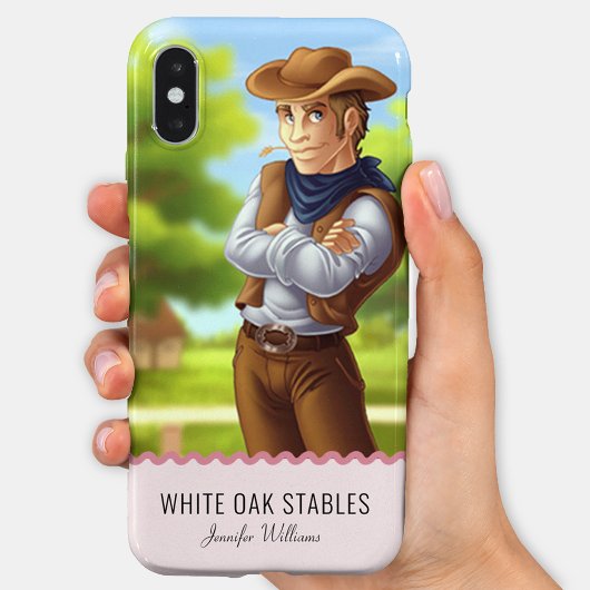 カスタマイズ可能な西部カウボーイ iPhoneケース
