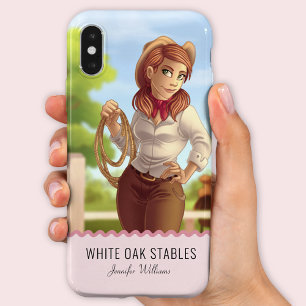 カスタマイズ可能な西部女性のカーボーイ Case-Mate iPhone 14ケース