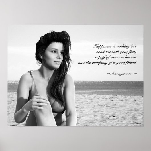 カスタマイズ可能な見積もり付き夏のそよ風ポスター ポスター (正面)