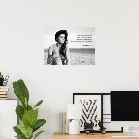 カスタマイズ可能な見積もり付き夏のそよ風ポスター ポスター (ホームオフィス)