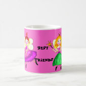 カスタマイズ可能な親友の王女の妖精 コーヒーマグカップ (中央)