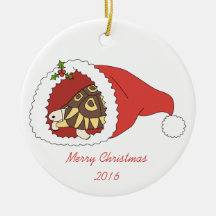 カスタマイズ可能な角があるカメのオーナメント