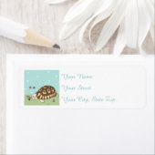 カスタマイズ可能な角度の亀のラベル ラベル (インサイチュ)