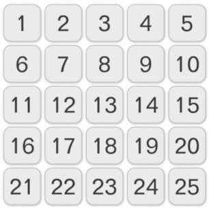 カスタマイズ可能な角数字ステッカー黒 シール