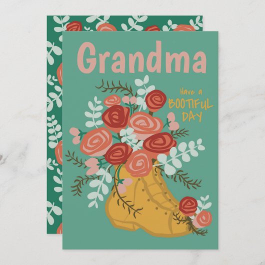 カスタマイズ可能な記念日 – Greeting Card シーズンカード (正面/裏面)