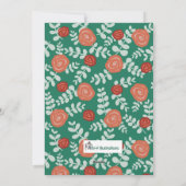 カスタマイズ可能な記念日 – Greeting Card シーズンカード (裏面)