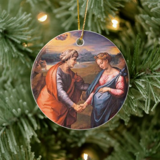 カスタマイズ可能な訪問 セラミックオーナメント (ツリー)