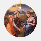 カスタマイズ可能な訪問 セラミックオーナメント (正面)