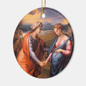 カスタマイズ可能な訪問 セラミックオーナメント (左)