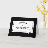 カスタマイズ可能な証明書カード カード (黄色い花)