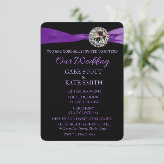 カスタマイズ可能な詩の結婚式招待状 招待状 (スタンド正面)