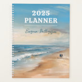 カスタマイズ可能な詩的な海絵を描シーン プランナー手帳 (正面)