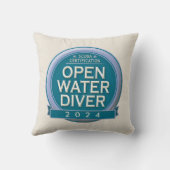 カスタマイズ可能な認定オープンウォーターダイバー クッション (裏面)