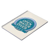 カスタマイズ可能な認定オープンウォーターダイバー ノートブック (左側)