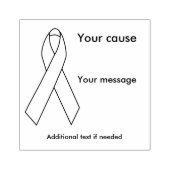 カスタマイズ可能な認識度リボン ラバースタンプ (インプリント)