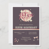 カスタマイズ可能な誕生年の誕生日パーティーへの招待 招待状 (正面)