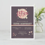 カスタマイズ可能な誕生年の誕生日パーティーへの招待 招待状 (スタンド正面)