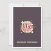 カスタマイズ可能な誕生年の誕生日パーティーへの招待 招待状 (裏面)