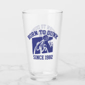 カスタマイズ可能な誕生日のバスケットボール タンブラーグラス (裏面)