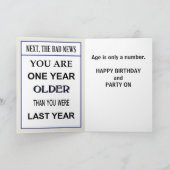 カスタマイズ可能な誕生日カード1歳以上 カード (内部)