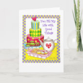 カスタマイズ可能な誕生日カード カード (正面)