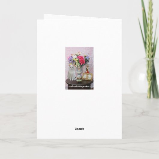 カスタマイズ可能な誕生日カード – 女性の親戚向け カード (裏面)