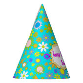 カスタマイズ可能な誕生日パーティー帽子 – すべての行事 パーティーハット (左)