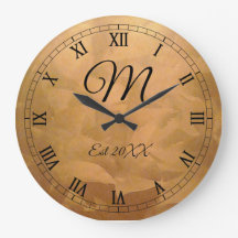 カスタマイズ可能な誕生日モノグラム銅金属