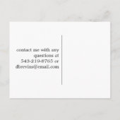 カスタマイズ可能な誕生日招待状カードフォト招待状 インビテーションポストカード (裏面)