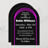 カスタマイズ可能な誕生日招待状 招待状 (正面/裏面)