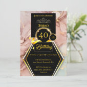 カスタマイズ可能な誕生日招待状 招待状 (スタンド正面)