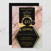 カスタマイズ可能な誕生日招待状 招待状 (正面/裏面)