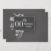 カスタマイズ可能な誕生日招待状 招待状 (正面/裏面)