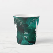 カスタマイズ可能な誕生石と花 | 5月 |ラテム カフェラテマグ (正面)