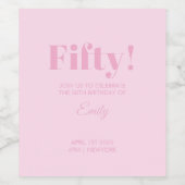 カスタマイズ可能な誕生祝いシール ワインラベル (シングルラベル)