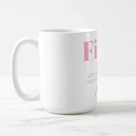 カスタマイズ可能な誕生祝いマグ コーヒーマグカップ (左)