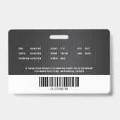 カスタマイズ可能な警察官の法執行ID バッジ (裏面)