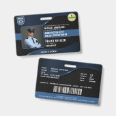 カスタマイズ可能な警察法執行従業員ID バッジ (正面＆裏面)