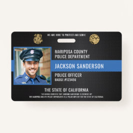 カスタマイズ可能な警察法執行従業員ID バッジ