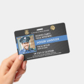 カスタマイズ可能な警察職員ID バッジ (手持ち)