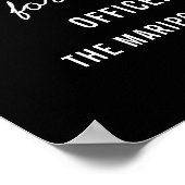 カスタマイズ可能な警察退職写真パーティー歓迎 ポスター (角)