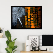 カスタマイズ可能な象のポスター ポスター (ホームオフィス)