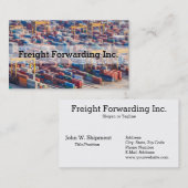 カスタマイズ可能な貨物輸送コンテナ 名刺 (正面/裏面)