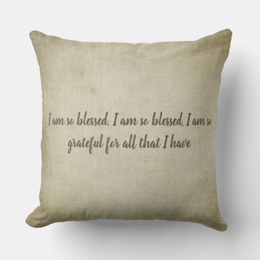 カスタマイズ可能な賛美文字装飾用クッション付きマントラ クッション (正面)