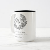 カスタマイズ可能な賞勝者のマグ ツートーンマグカップ (正面左)