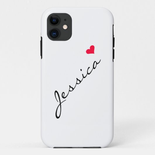 カスタマイズ可能な赤いハートiPhone5の場合 Case-Mate iPhoneケース (裏面)