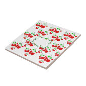 カスタマイズ可能な赤さくらんぼパターンアクセサリーLeahG タイル (側面)