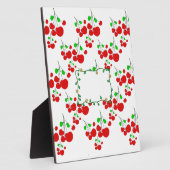 カスタマイズ可能な赤さくらんぼパターンアクセサリーLeahG フォトプラーク (側面)