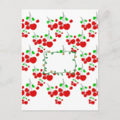 カスタマイズ可能な赤さくらんぼパターンアクセサリーLeahG ポストカード (正面)